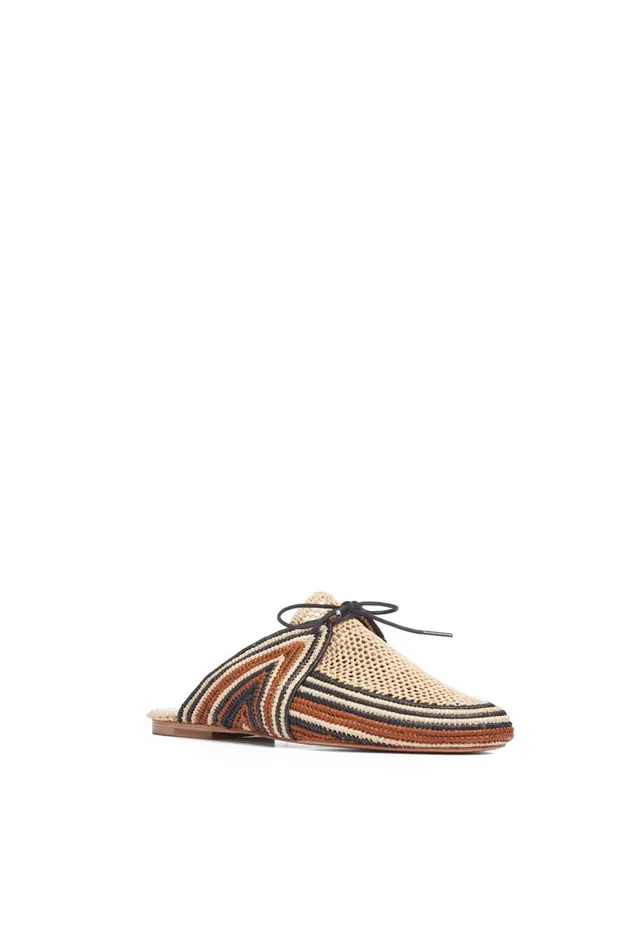 Women Loafers Gabriela Hearst Harriet Raffia Mule