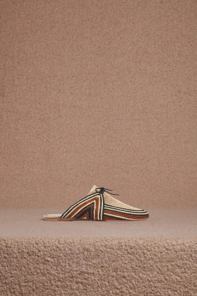 Women Loafers Gabriela Hearst Harriet Raffia Mule