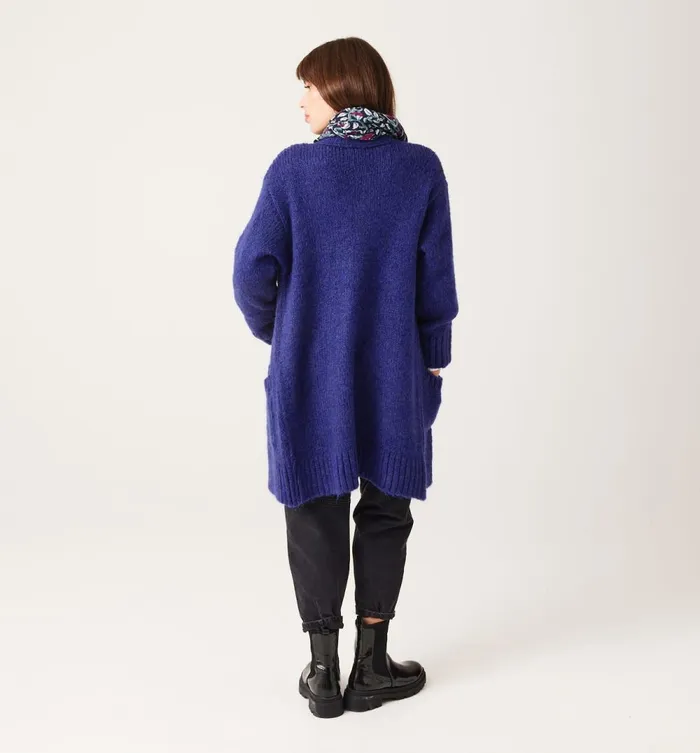 Women Long Cardigan 8211 Blue Promod Jumpers And Cardigans Women Long Cardigan 8211 Blue Promod Jumpers And Cardigans