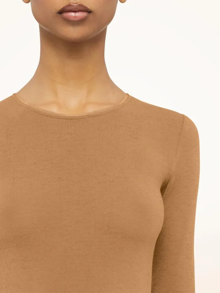 Women Longsleeve Bodies Wolford Berlin Body Mocha
