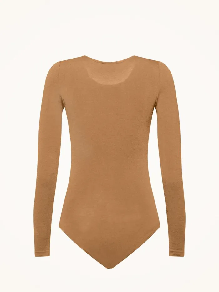 Women Longsleeve Bodies Wolford Berlin Body Mocha