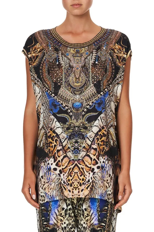 Women Loungewear Camilla Extended Sleeve Tee Dragon Lady
