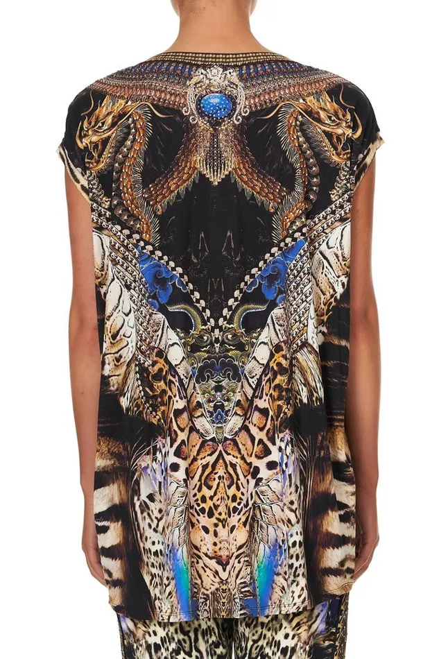 Women Loungewear Camilla Extended Sleeve Tee Dragon Lady