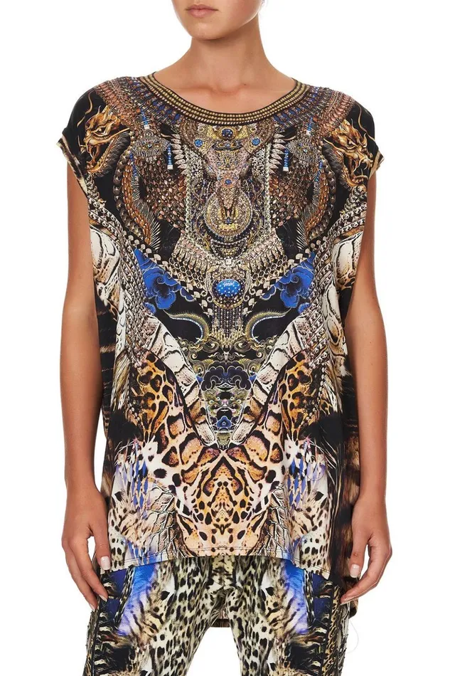 Women Loungewear Camilla Extended Sleeve Tee Dragon Lady