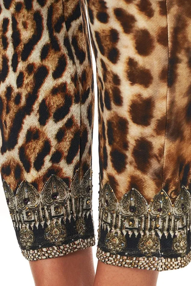 Women Loungewear Camilla Rib Waist Relaxed Pant Ruler Of The Underworld