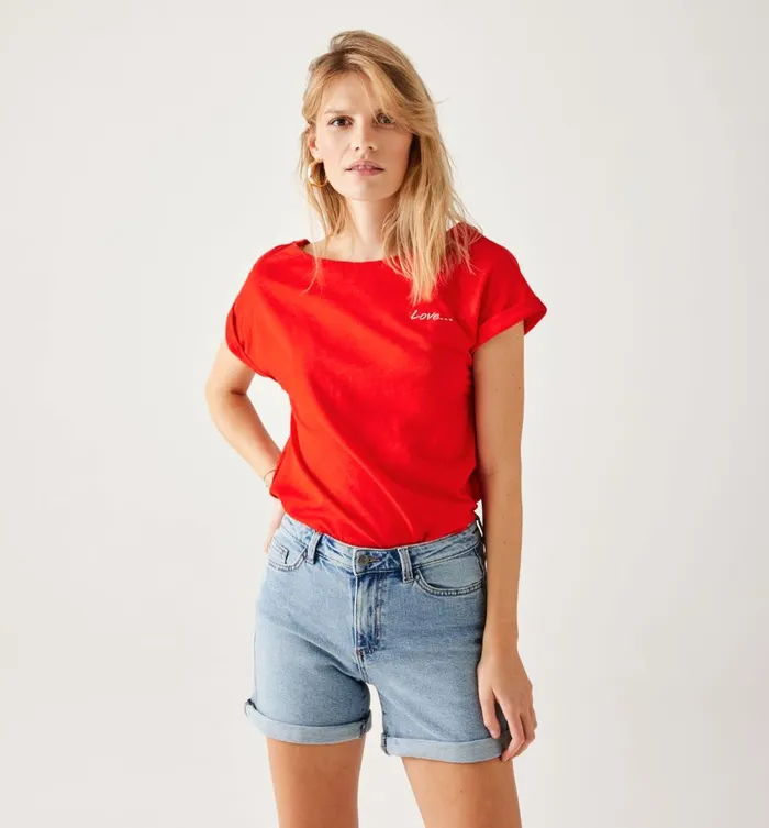 Women Love039 Top 8211 Red Promod Tops