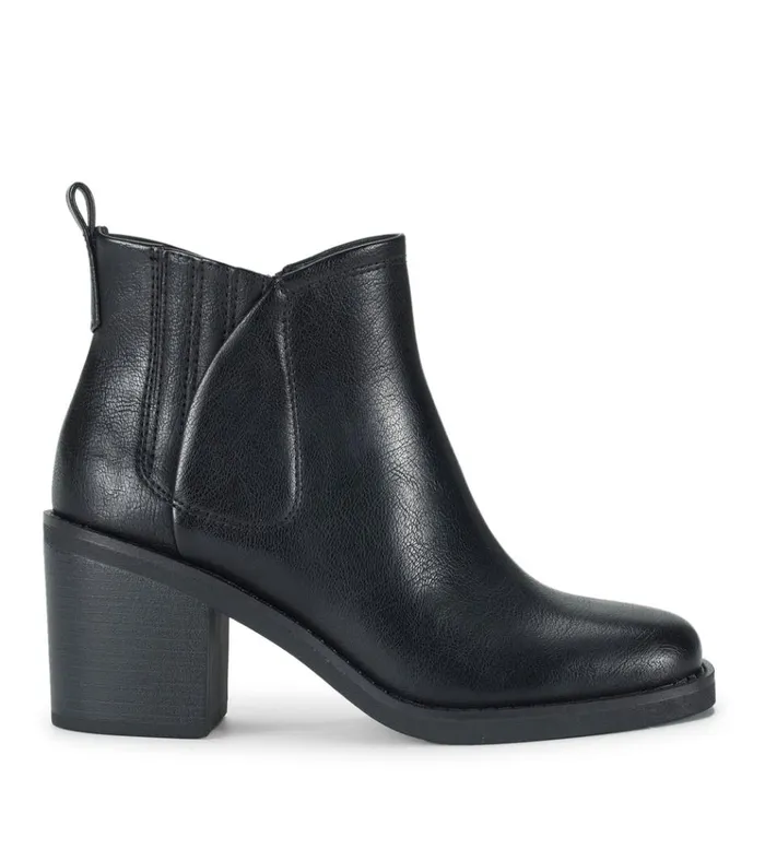 Women Maria Block Heel Bootie Black Baretraps Booties