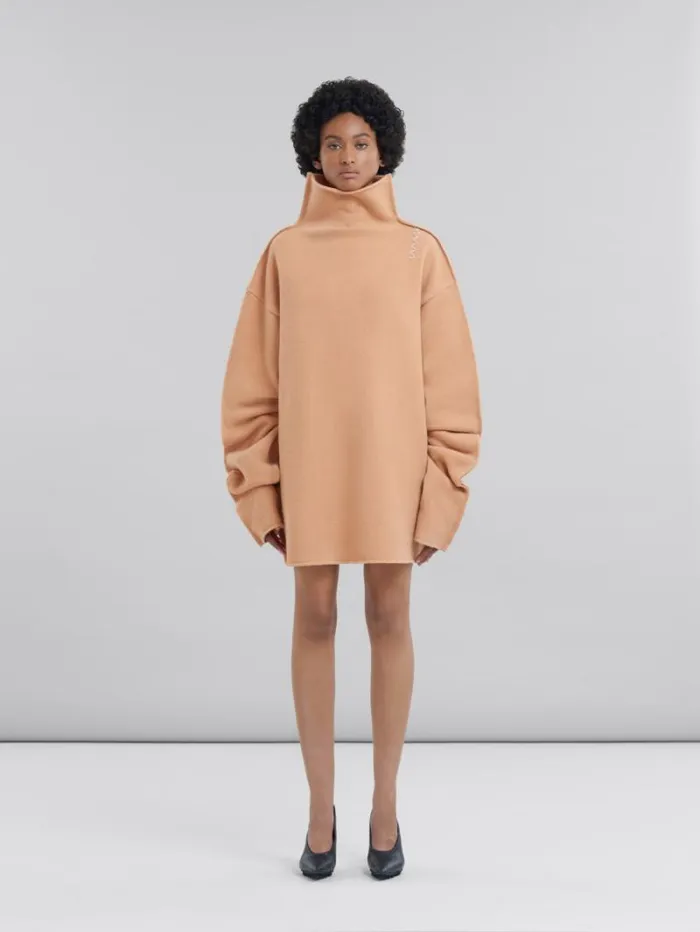 Women Marni Knitwear Peach Pink Wool Sweater