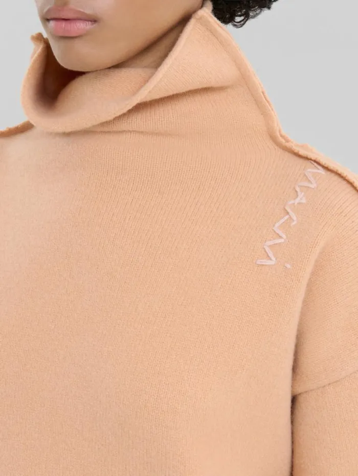 Women Marni Knitwear Peach Pink Wool Sweater