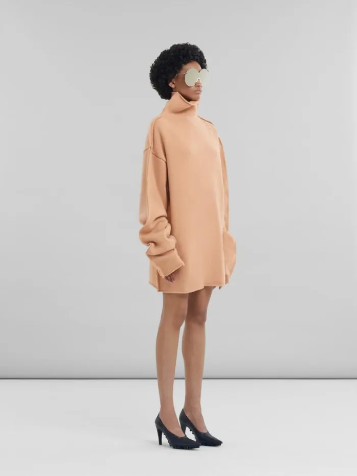 Women Marni Knitwear Peach Pink Wool Sweater