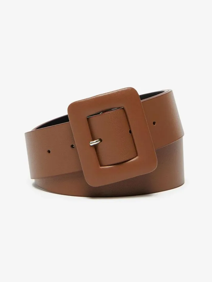 Women Max Mara Belts Nappa Leather Belt Tobacco