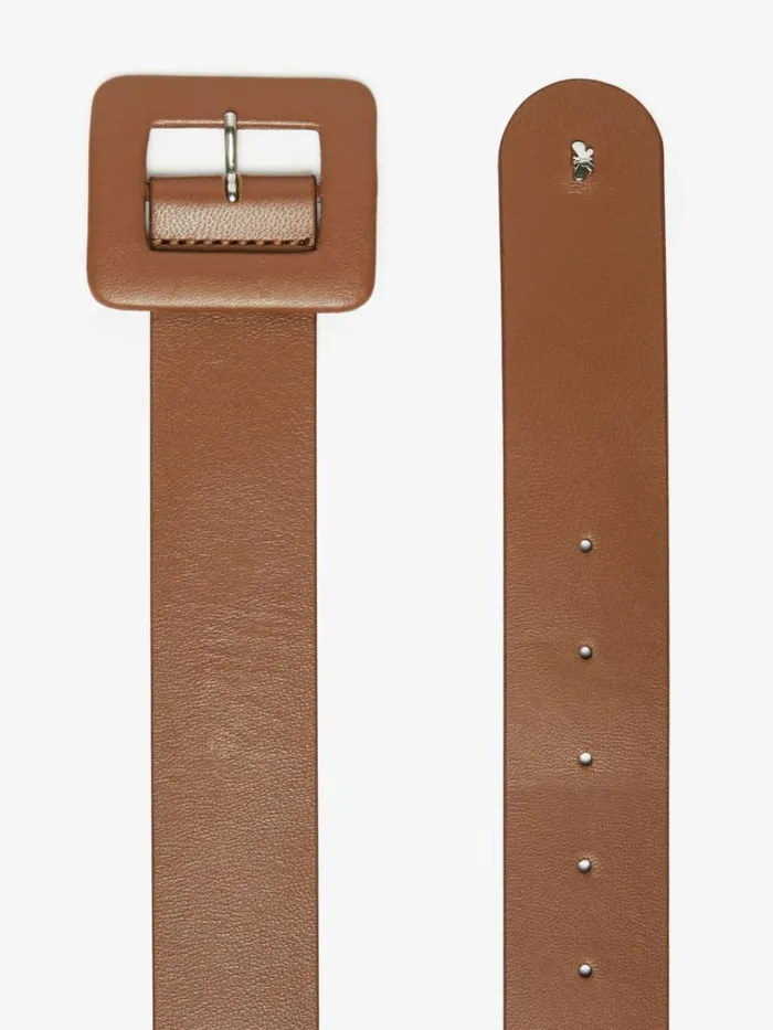Women Max Mara Belts Nappa Leather Belt Tobacco