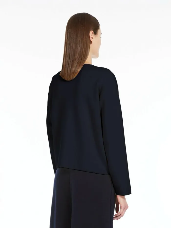 Women Max Mara Knitwear Boxy Wool Jumper Ultramarine