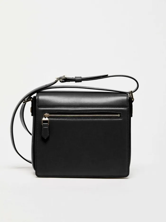 Women Max Mara MM Bag Medium Leather MM Bag Black