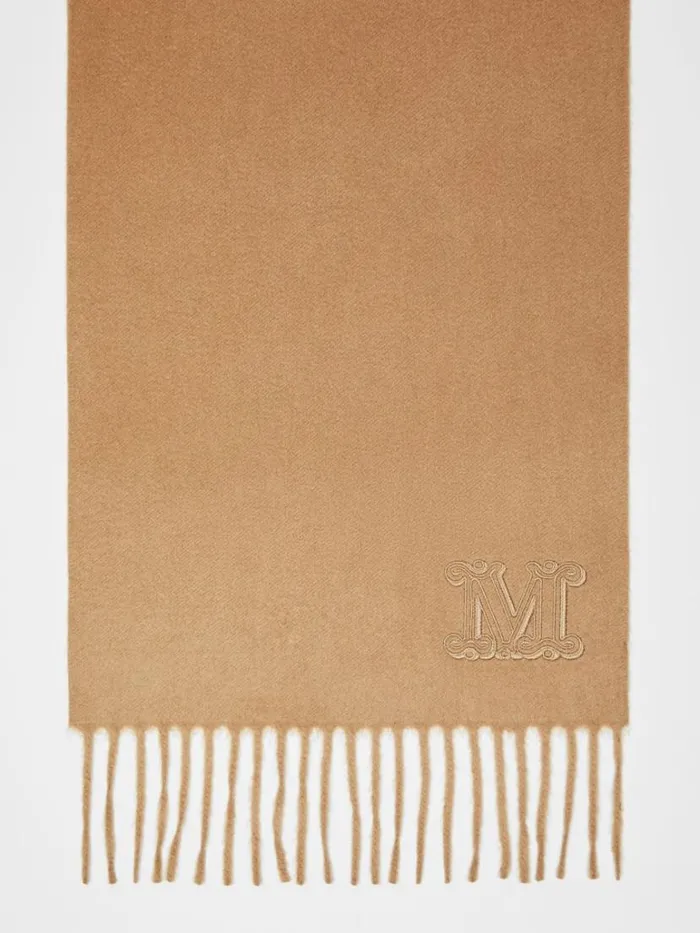 Women Max Mara Scarves And Foulards Cashmere Stole Camel