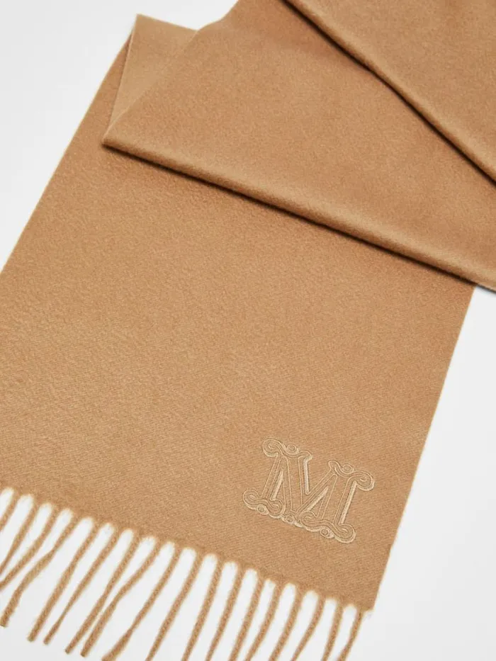 Women Max Mara Scarves And Foulards Cashmere Stole Camel