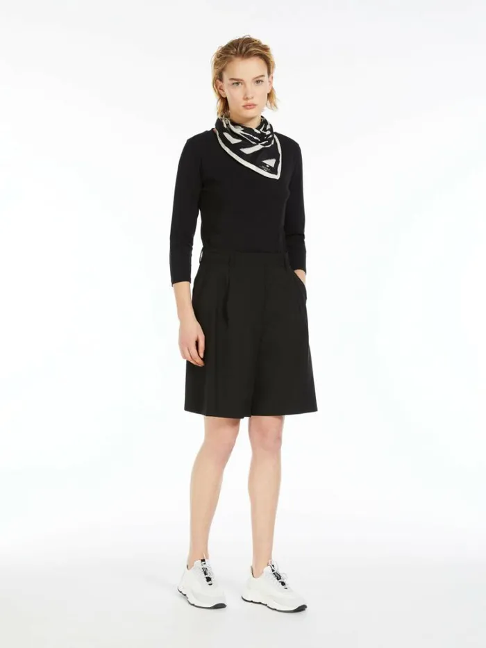 Women Max Mara Tops And Tshirts Organic Cotton Tshirt Black