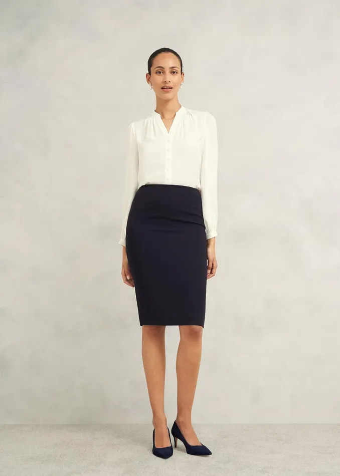 Women Mel Skirt Navy Hobbs Skirts
