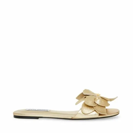 Women MELENA GOLD LEATHER Gold Leather Steve Madden Sandals Women MELENA GOLD LEATHER Gold Leather Steve Madden Sandals