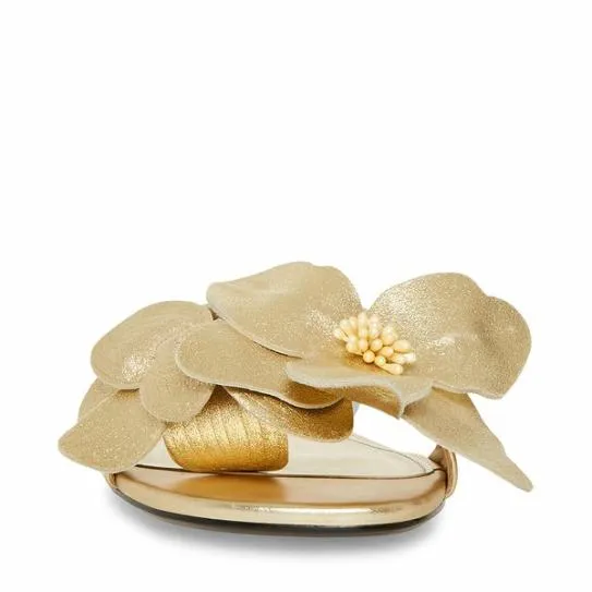 Women MELENA GOLD LEATHER Gold Leather Steve Madden Sandals Women MELENA GOLD LEATHER Gold Leather Steve Madden Sandals
