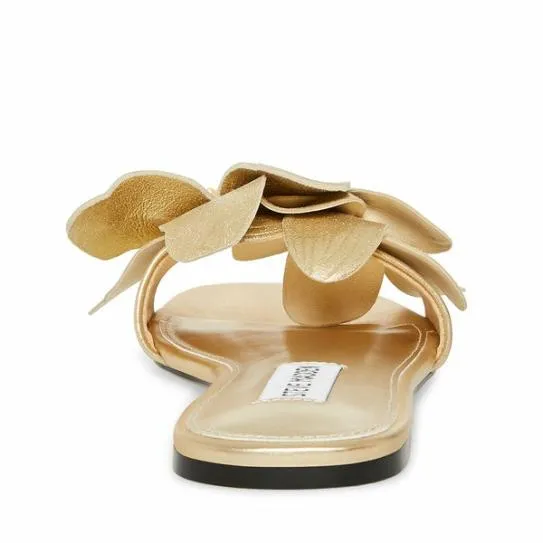 Women MELENA GOLD LEATHER Gold Leather Steve Madden Sandals Women MELENA GOLD LEATHER Gold Leather Steve Madden Sandals