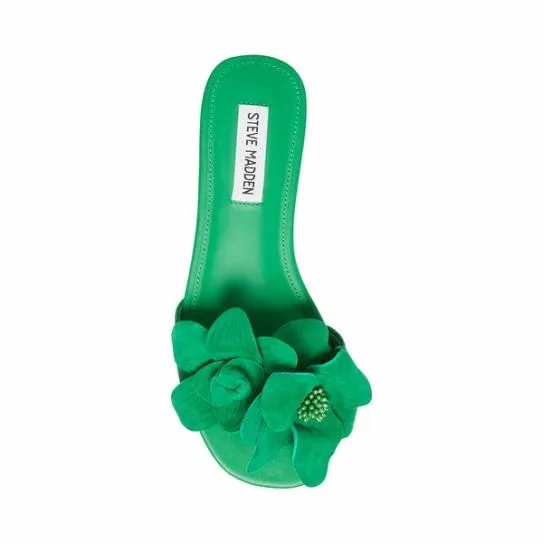 Women MELENA GREEN SUEDE Green Suede Steve Madden Sandals Women MELENA GREEN SUEDE Green Suede Steve Madden Sandals