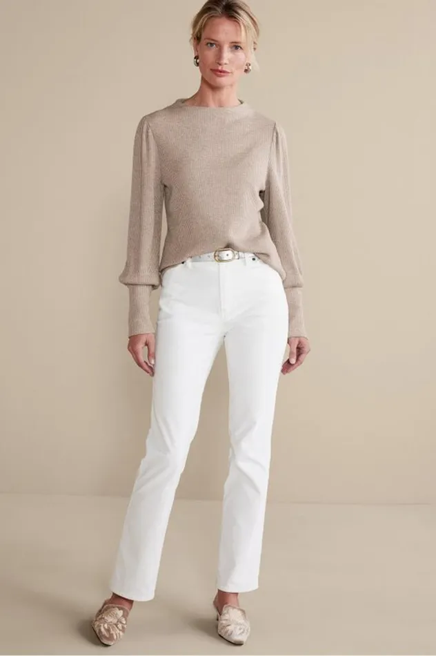 Women Melina Waffle Pullover Sage Heather Soft Surroundings Tops Women Melina Waffle Pullover Sage Heather Soft Surroundings Tops