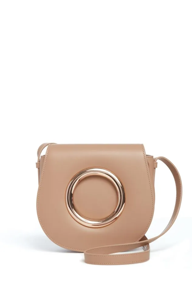 WomenMen Crossbody Bags Gabriela Hearst Ring Crossbody Bag In Nude Leather