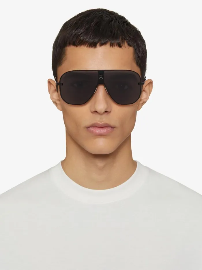 WomenMen Sunglasses Givenchy 4GEM Unisex Sunglasses In Metal Black WomenMen Sunglasses Givenchy 4GEM Unisex Sunglasses In Metal Black