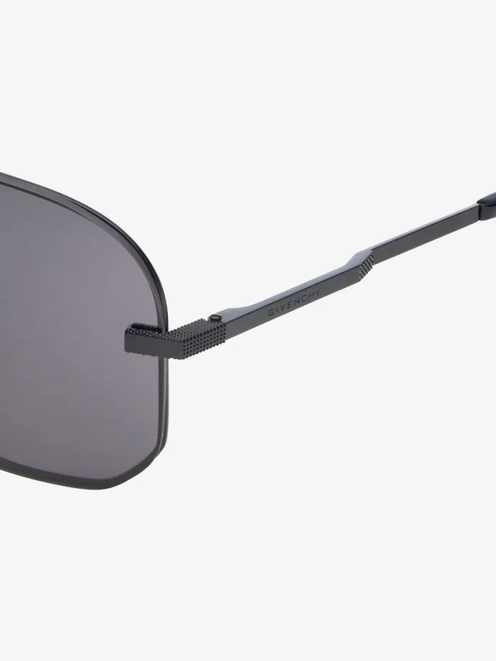 WomenMen Sunglasses Givenchy 4GEM Unisex Sunglasses In Metal Black WomenMen Sunglasses Givenchy 4GEM Unisex Sunglasses In Metal Black