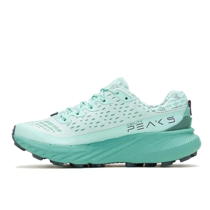 Women Merrell Shoes Agility Peak 5 Frost Blue Women Merrell Shoes Agility Peak 5 Frost Blue