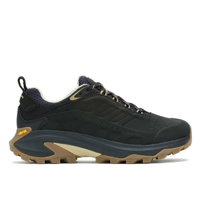 Women Merrell Shoes Moab Speed 2 Leather Waterproof Black