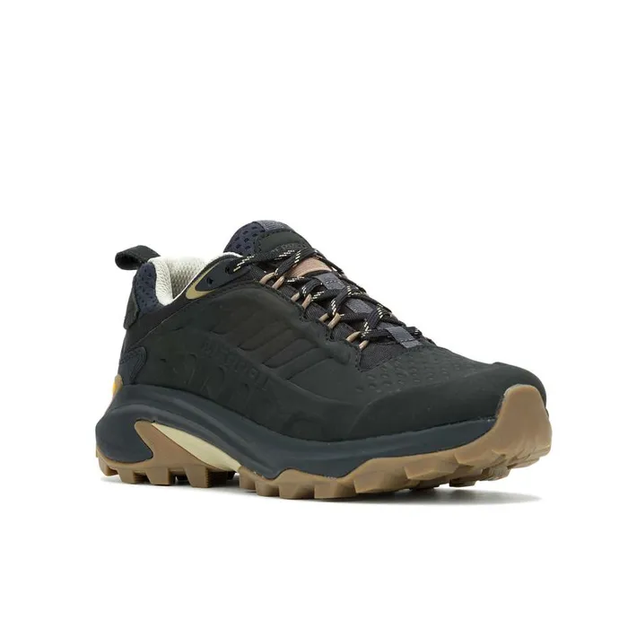 Women Merrell Shoes Moab Speed 2 Leather Waterproof Black Women Merrell Shoes Moab Speed 2 Leather Waterproof Black