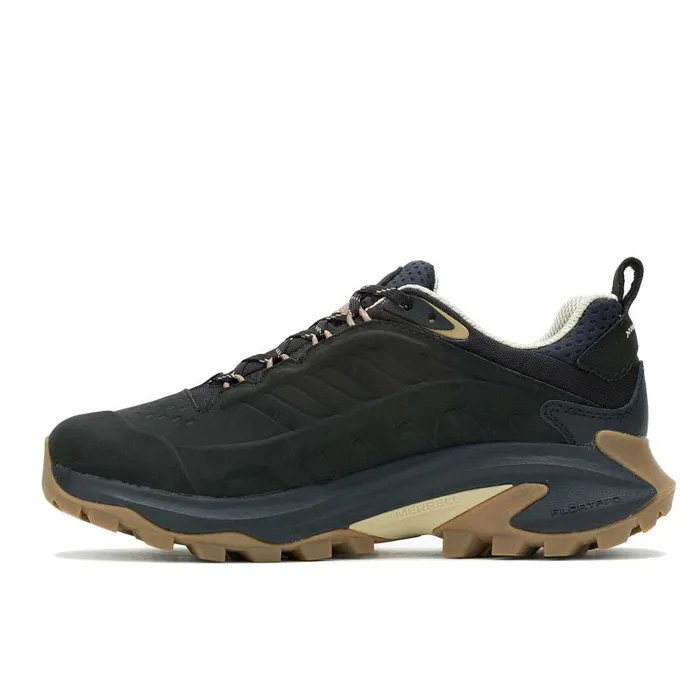 Women Merrell Shoes Moab Speed 2 Leather Waterproof Black Women Merrell Shoes Moab Speed 2 Leather Waterproof Black