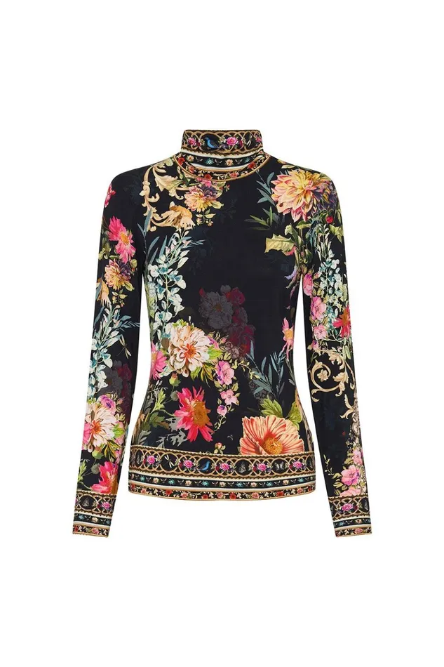 Women Modest Clothing Camilla Jersey Turtleneck Hampton Hive