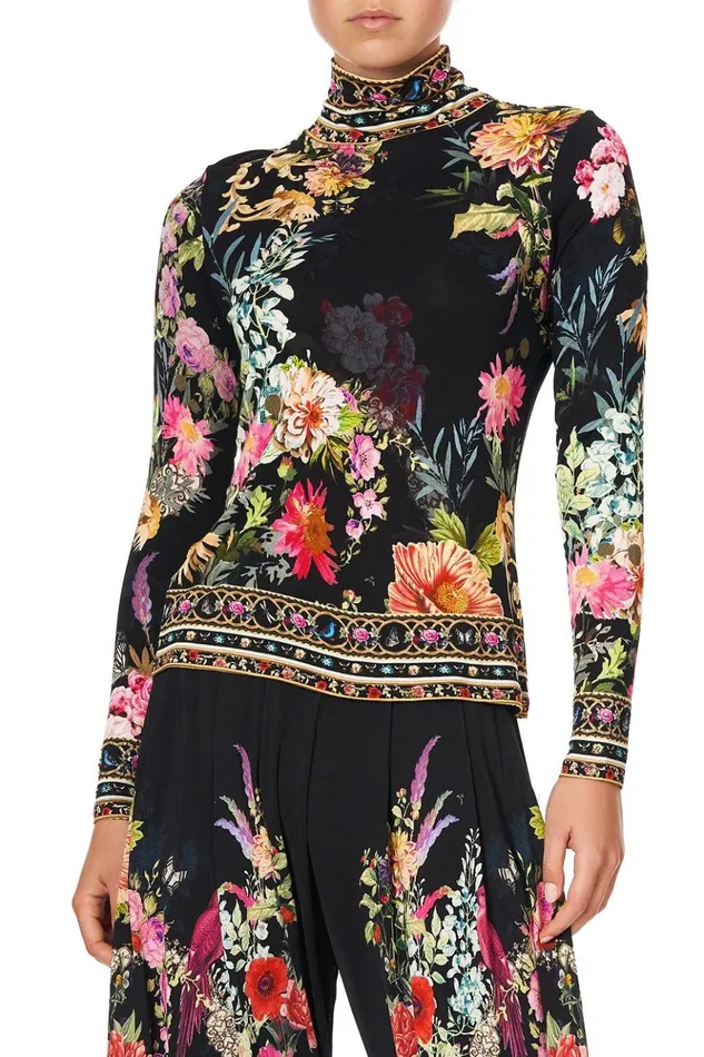 Women Modest Clothing Camilla Jersey Turtleneck Hampton Hive