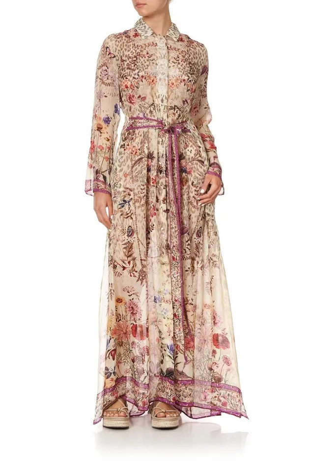 Women Modest Clothing Camilla Printed Trench Drifting Dreamer