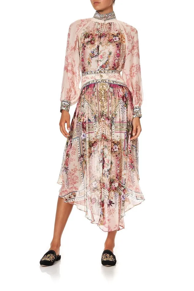 Women Modest Clothing Camilla Shaped Waist Skirt Summoned By A Rose