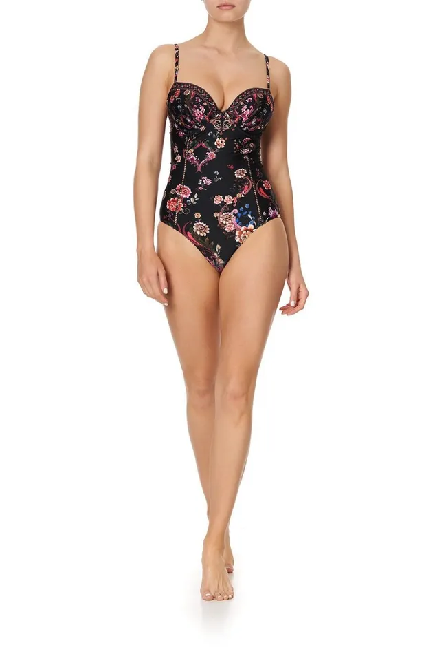Women One Pieces Camilla Moulded One Piece With Trim A Girl Like You