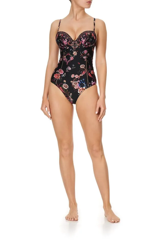 Women One Pieces Camilla Moulded One Piece With Trim A Girl Like You