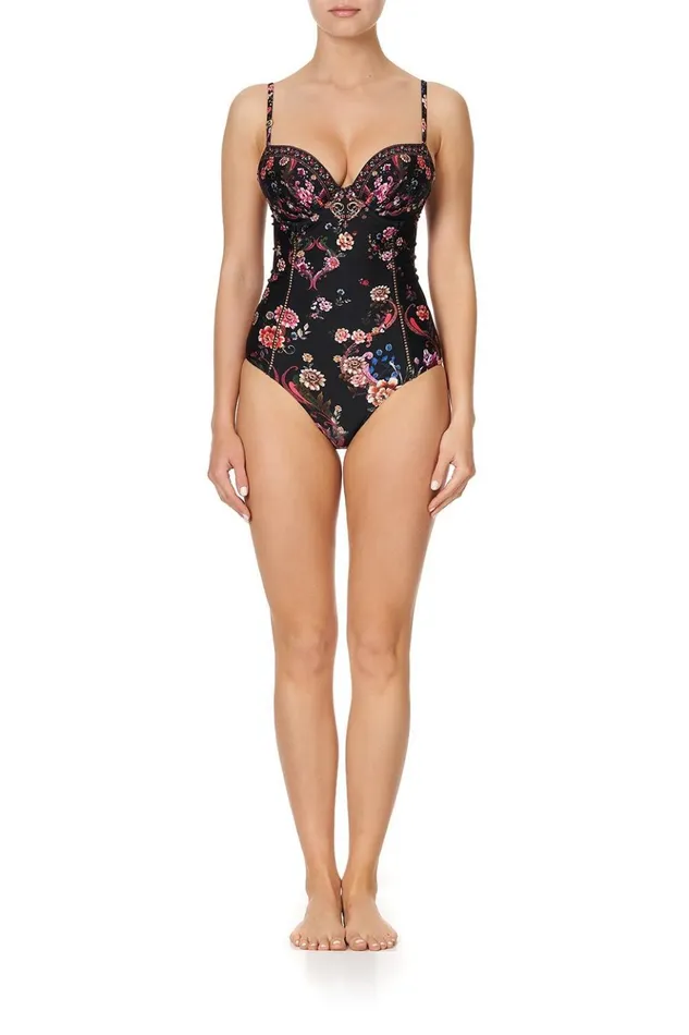 Women One Pieces Camilla Moulded One Piece With Trim A Girl Like You