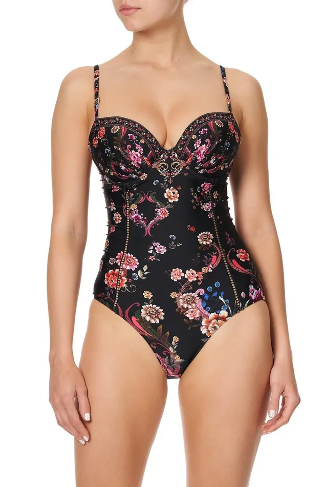 Women One Pieces Camilla Moulded One Piece With Trim A Girl Like You