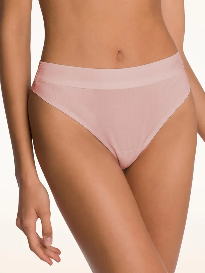 Women Panties Wolford Beauty Cotton String Powder Pink