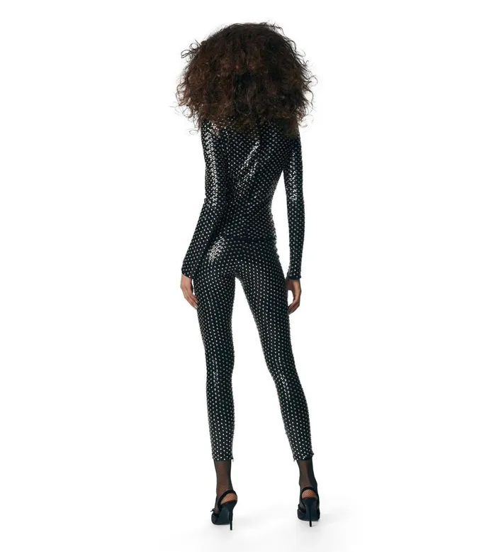 Women Pants and Shorts Tom Ford Sequin Embroidered Leggings Black Crystal Women Pants and Shorts Tom Ford Sequin Embroidered Leggings Black Crystal