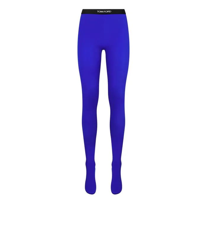 Women Pants and Shorts Tom Ford Stretch Lycra Leggings Cobalt Blue