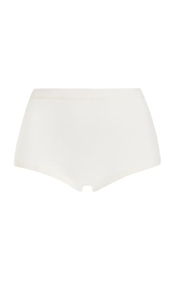 Women Pants Gabriela Hearst Aris Knit Short In Ivory Merino Wool