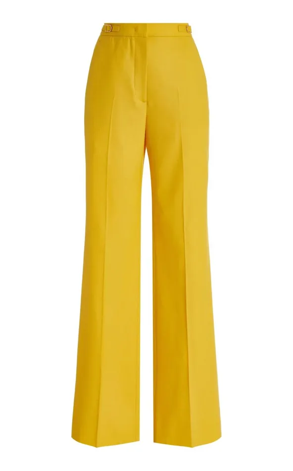 Women Pants Gabriela Hearst Vesta Pant In Golden Birch Superfine Wool