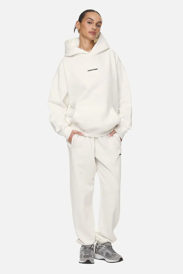 Women Pegador Hoodies Atna Logo Oversized Hoodie Washed Coconut Milk Black Women Pegador Hoodies Atna Logo Oversized Hoodie Washed Coconut Milk Black
