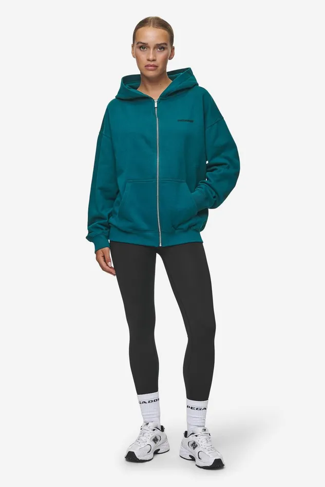 Women Pegador Hoodies Clarita Oversized Sweat Jacket Washed Urban Turquoise Black Gum Women Pegador Hoodies Clarita Oversized Sweat Jacket Washed Urban Turquoise Black Gum
