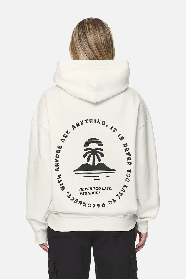 Women Pegador Hoodies Palmyra Oversized HoodieWashed Coconut Milk